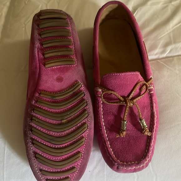 Pink Suede Loafers for Women - Picture 3 of 3
